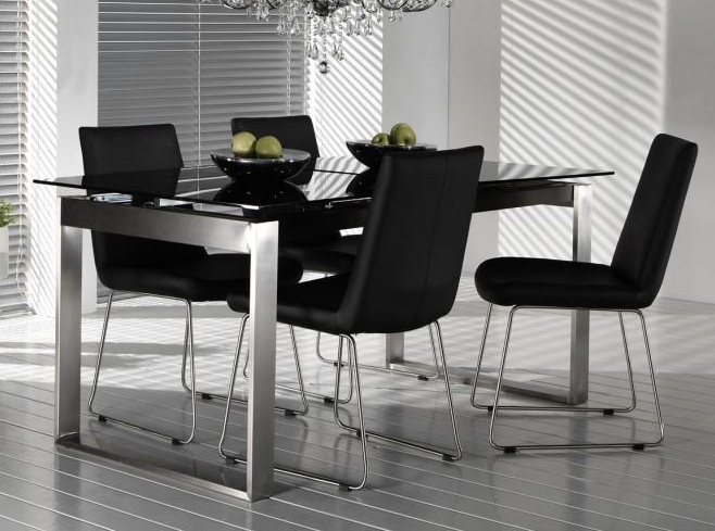 Säulen esstisch schwarz glas ausziehbar ~ noveric.com for .